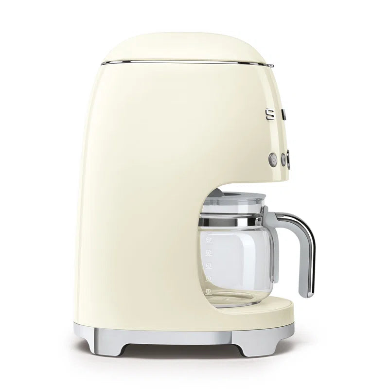 50'S Retro Style 10-Cup Drip Coffee Machine with Filter