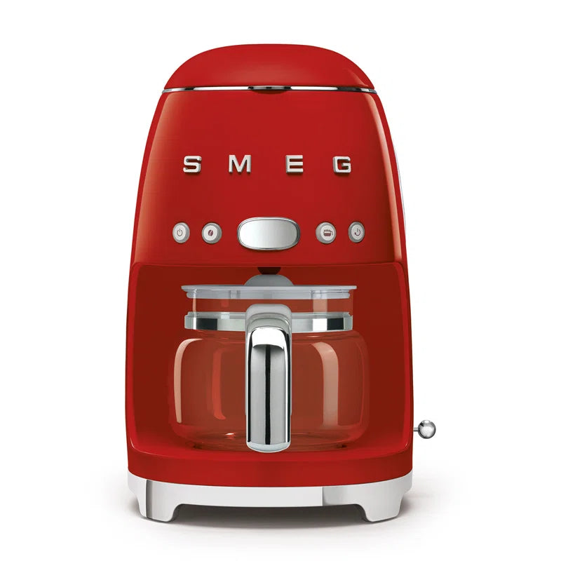 50'S Retro Style 10-Cup Drip Coffee Machine with Filter