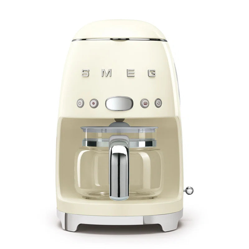 50'S Retro Style 10-Cup Drip Coffee Machine with Filter