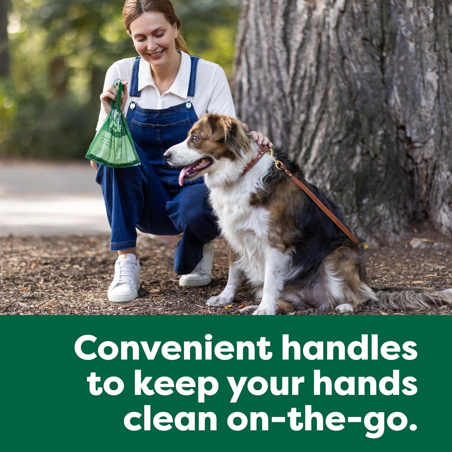 Dog Poop Bags with Easy-To-Tie Handles, Extra Wide Opening, Dispensing Boxes, Guaranteed Leakproof, Lavender, 600 Handle Bags