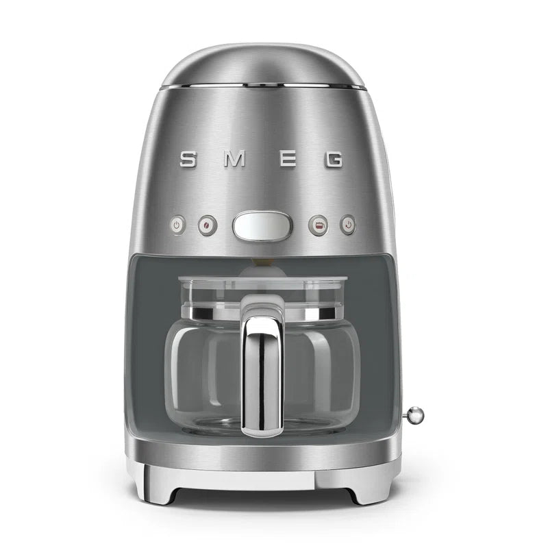 50'S Retro Style 10-Cup Drip Coffee Machine with Filter