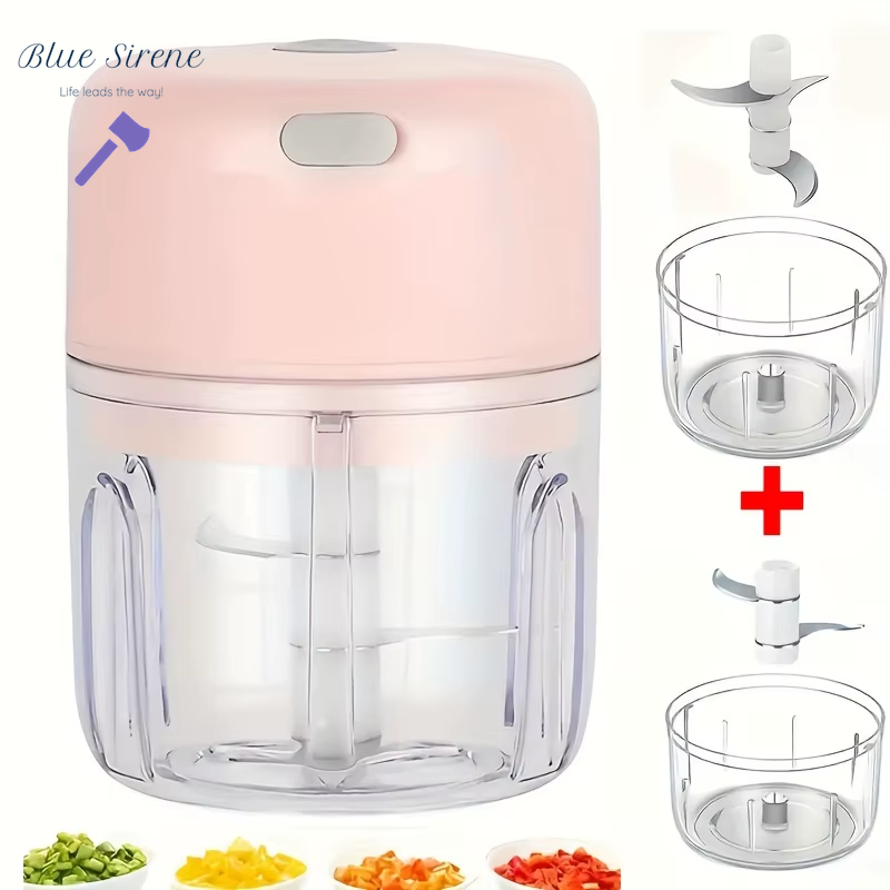 Electric Kitchen Food Chopper Mini Garlic Masher Crusher USB Portable Meat Grinder Vegetable Chopper for Kitchen Gadgets