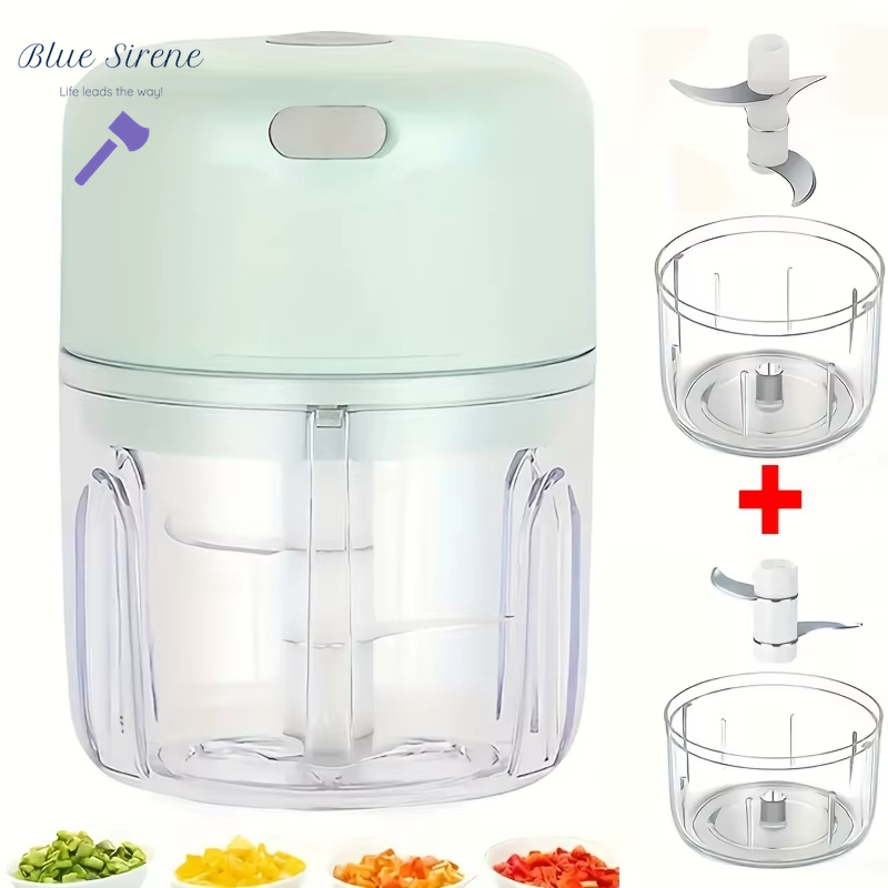 Electric Kitchen Food Chopper Mini Garlic Masher Crusher USB Portable Meat Grinder Vegetable Chopper for Kitchen Gadgets