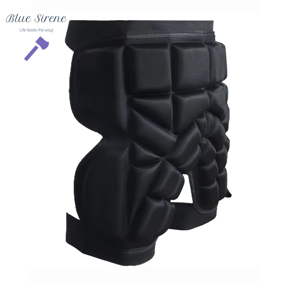 Unisex Hip Padded Shorts EVA Protective Guard Pad Anti-Fall Thickened Hip Protector Adjustable for Adults Kids Skate Ski