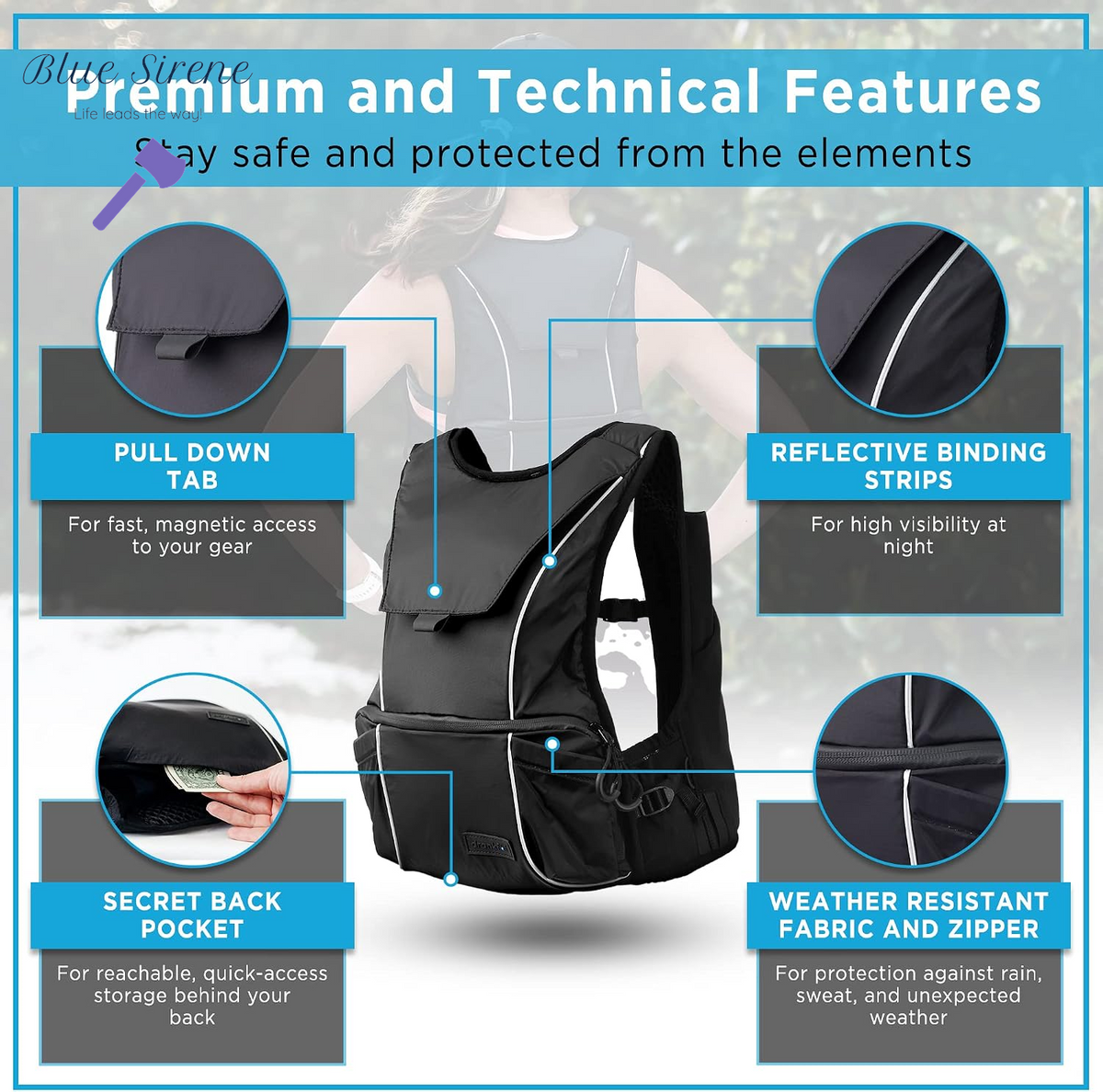 Drankful Adventure Pack | Part Running Vest, Part Hiking Backpack | Hybrid Hydration Pack for Mountain and Trail Running, Biking, Hiking | Ultra-Versatile Hydropack Running Backpack | Bladder Included