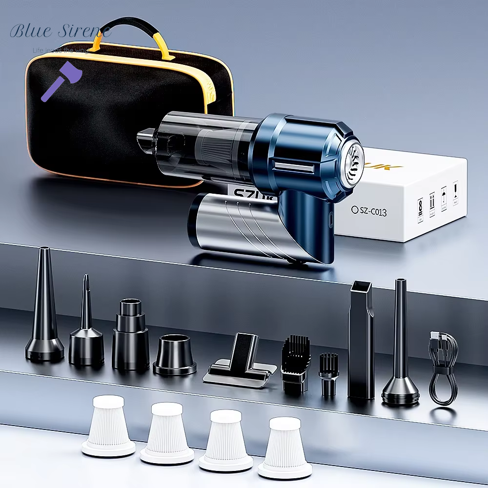 SZUK NEW Foldable Car Vacuum Cleaner Portable Handheld Mini Vacuum Cleaner Strong Suction Cleaning Machine Car Wireless Cleaner