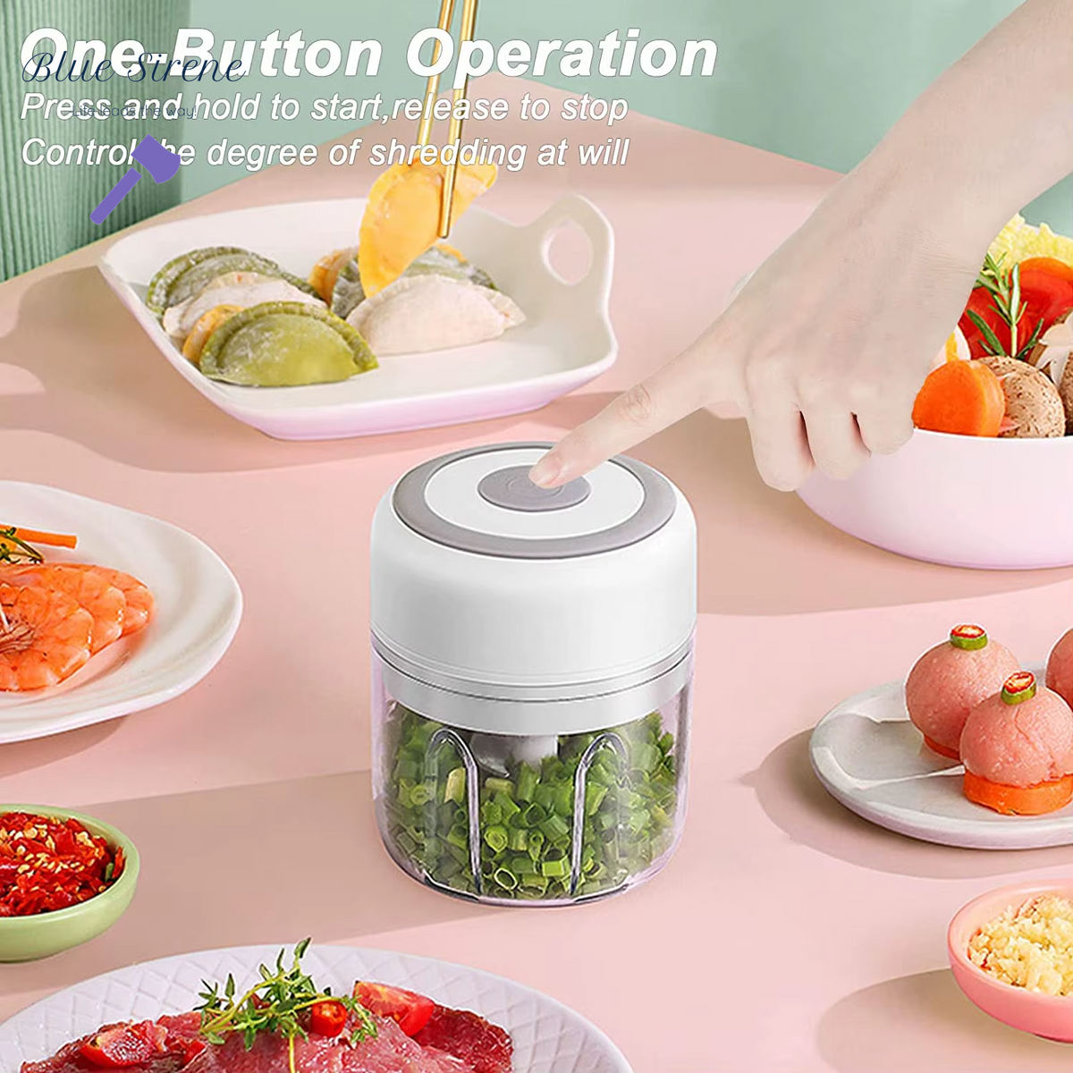 Electric Kitchen Food Chopper Mini Garlic Masher Crusher USB Portable Meat Grinder Vegetable Chopper for Kitchen Gadgets