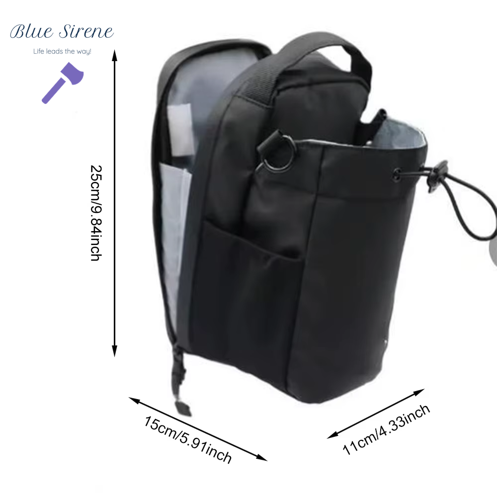 Magnetic Gym Bag Large Capacity Magnetic Carrier Bag with Phone Pocket Portable Gym Water Bottle Pouch Gym Accessories Organizer